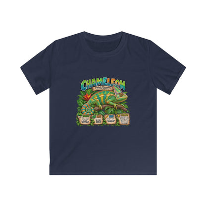 Kids Chameleon T‑Shirt — Colorful Tropical Reptile Graphic Tee