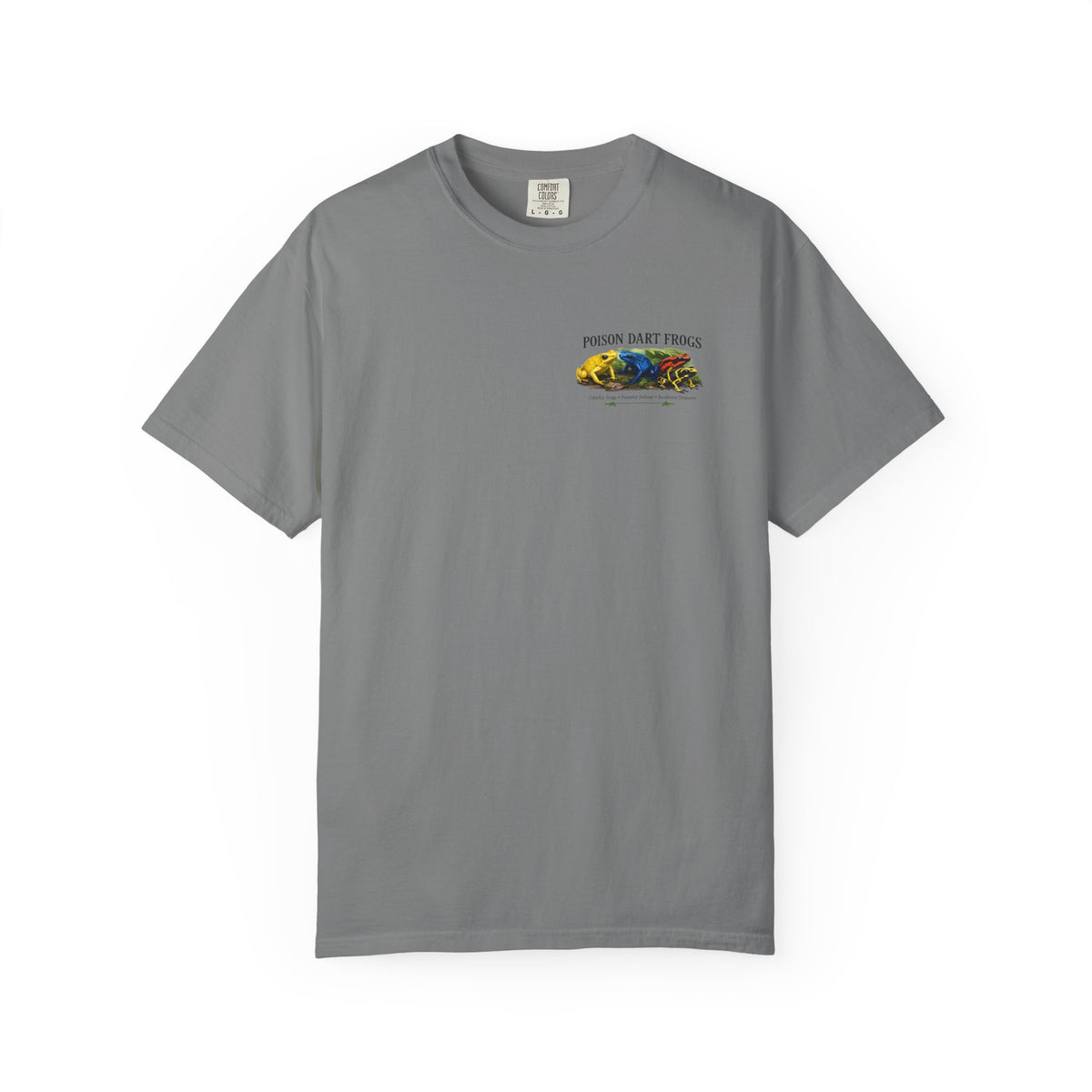 Poison Dart Frogs T-shirt | Colorful Frog Illustration, Amphibian Species Chart