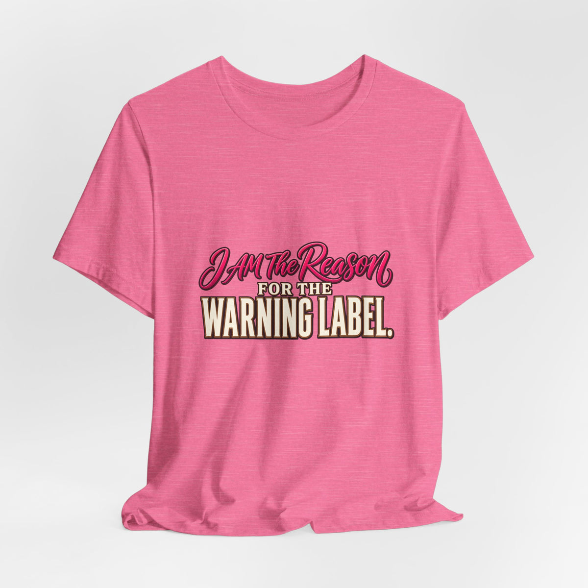 I Am The Reason For The Warning Label T-Shirt — Funny Sarcastic Graphic Tee
