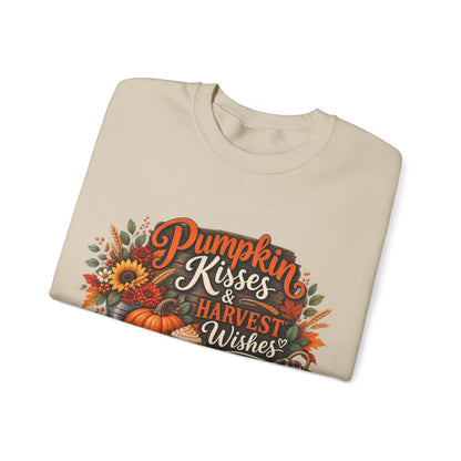 Pumpkin Kisses & Harvest Wishes Crewneck Sweatshirt