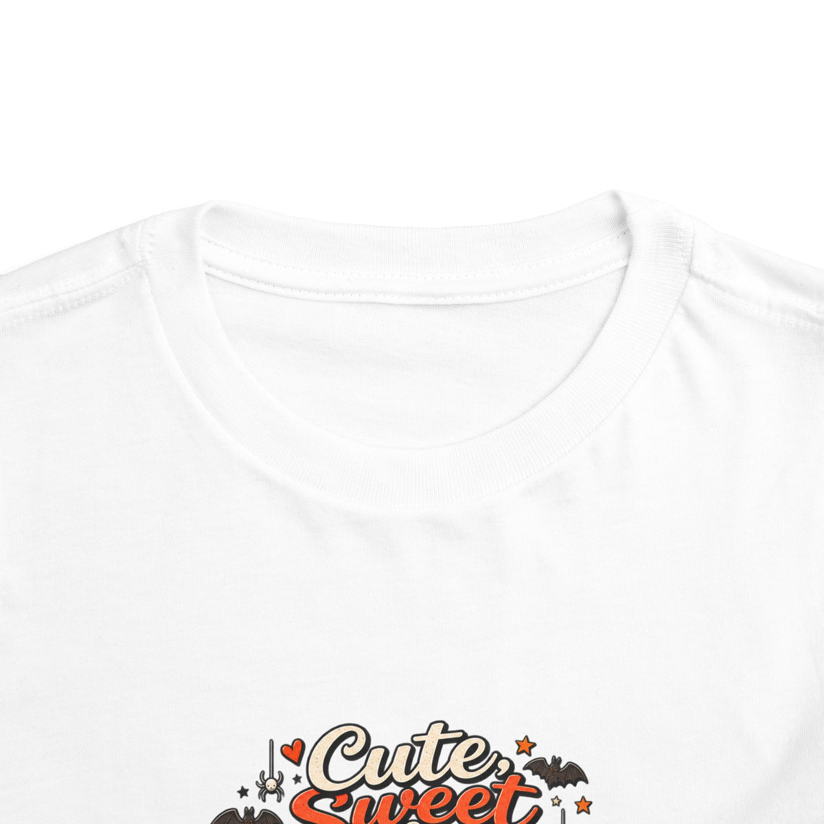 Toddler Tee — "Cute, Sweet, Little, Feral" Halloween Kids Graphic Shirt