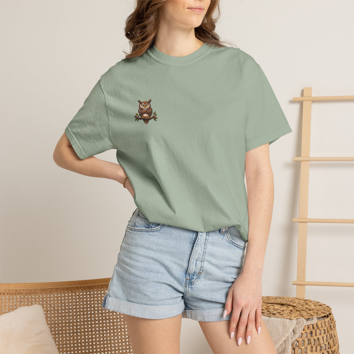 I Don’t Give a Hoot Owl T-Shirt — Funny Autumn Woodland Graphic Tee