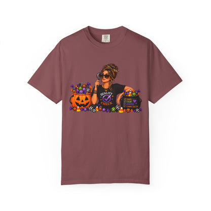 Mom Candy Inspector T-Shirt — Funny Halloween Trick-or-Treat Mom Tee