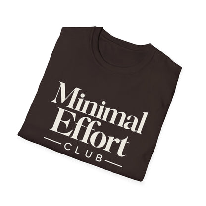 Minimal Effort T-Shirt — Subtle Pastel Text Casual Tee