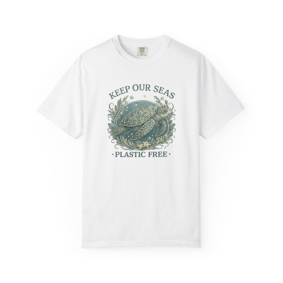 Keep Our Seas Plastic Free Sea Turtle T-Shirt