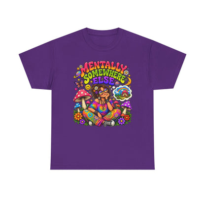Mentally Somewhere Else T-Shirt — Retro Psychedelic Hippie Graphic Tee
