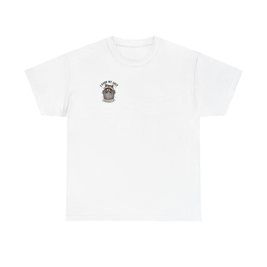 Camping Humor T‑Shirt — “Most Common Shit” Outdoor Checklist Tee