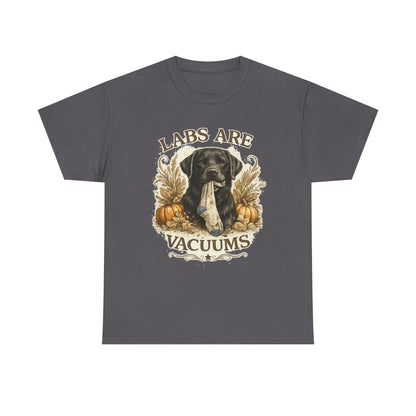 Labs Are Vacuums T-Shirt — Funny Labrador Dog Halloween Tee