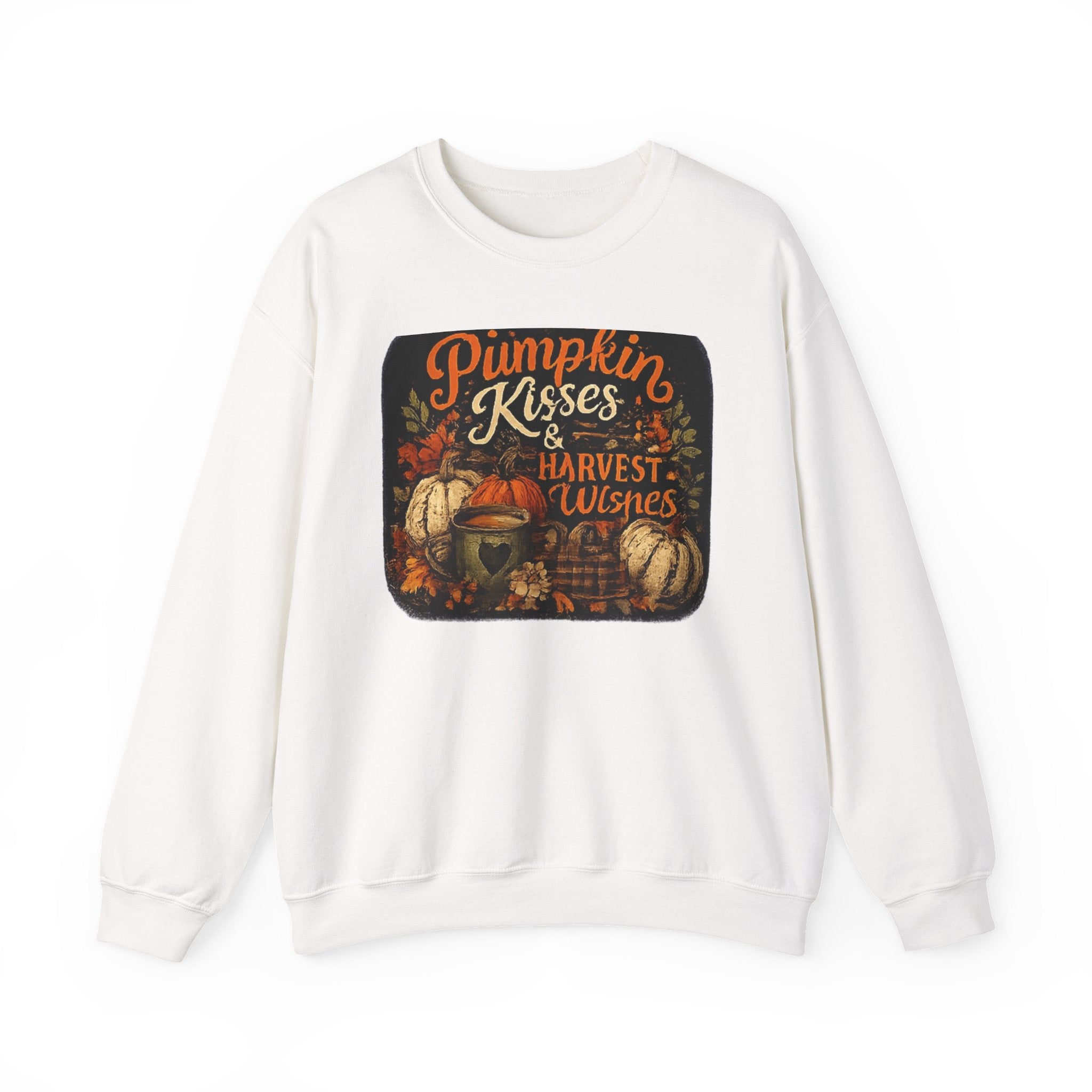 Pumpkin Kisses & Harvest Wishes Crewneck Sweatshirt