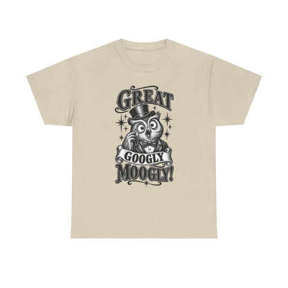 T-Shirt — Vintage Owl 'Great Googly Moogly!' Graphic Tee