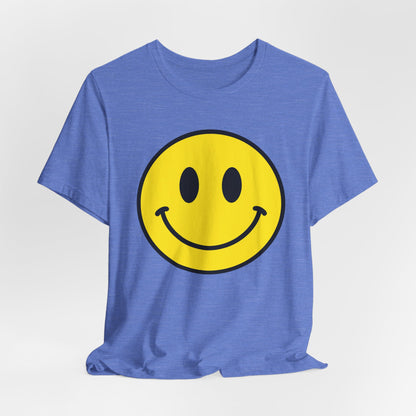Smiley Face Graphic Tee — Retro Yellow Happy Face T‑Shirt
