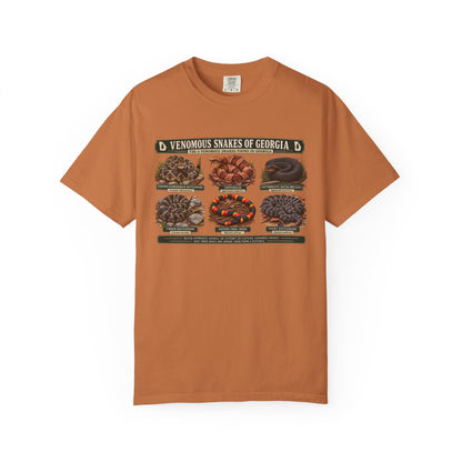 Venomous Snakes of Georgia T-shirt | Snake Identification Chart